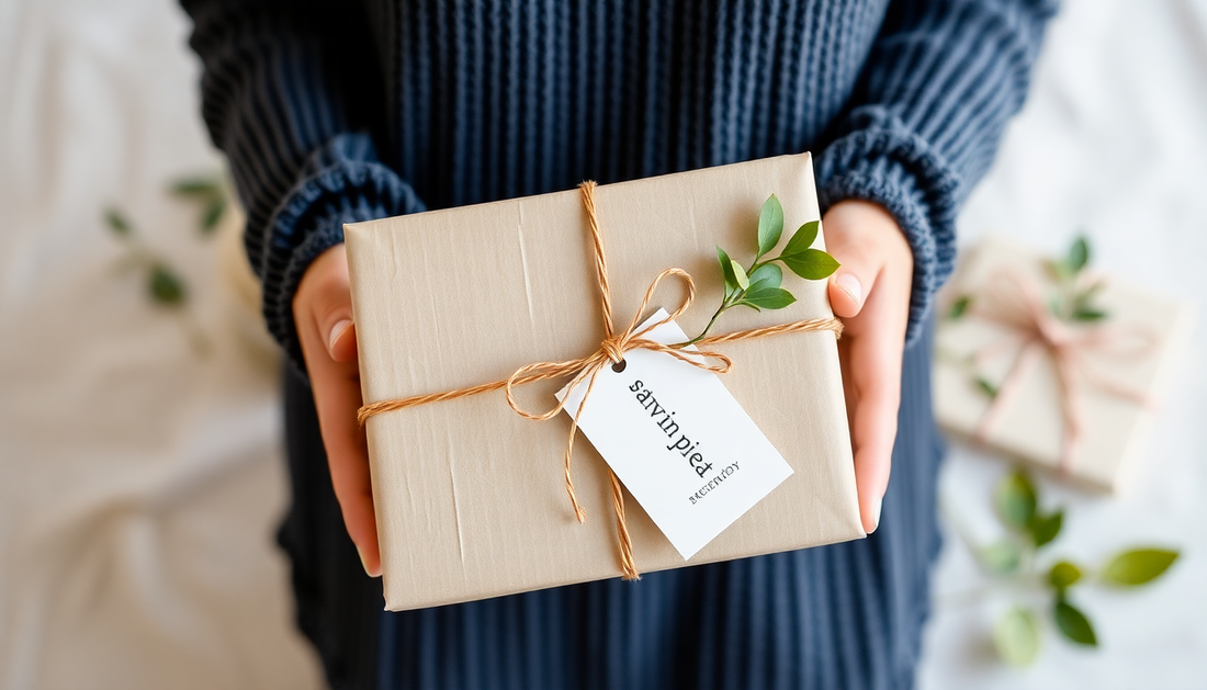 Eco-friendly personalized gifts beautifully wrapped for occasions