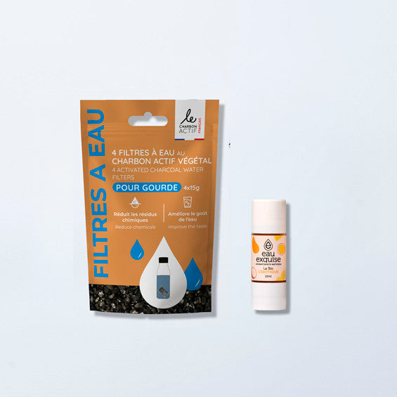 Duo nomade : 4 filtres à gourde + 1 extrait